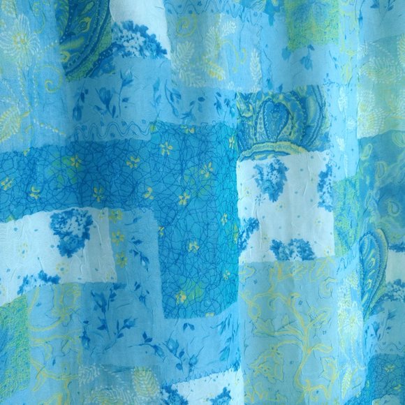 Point Zero Nicole Benisti Vintage Patchwork Pattern Midi Skirt - Picture 5 of 5